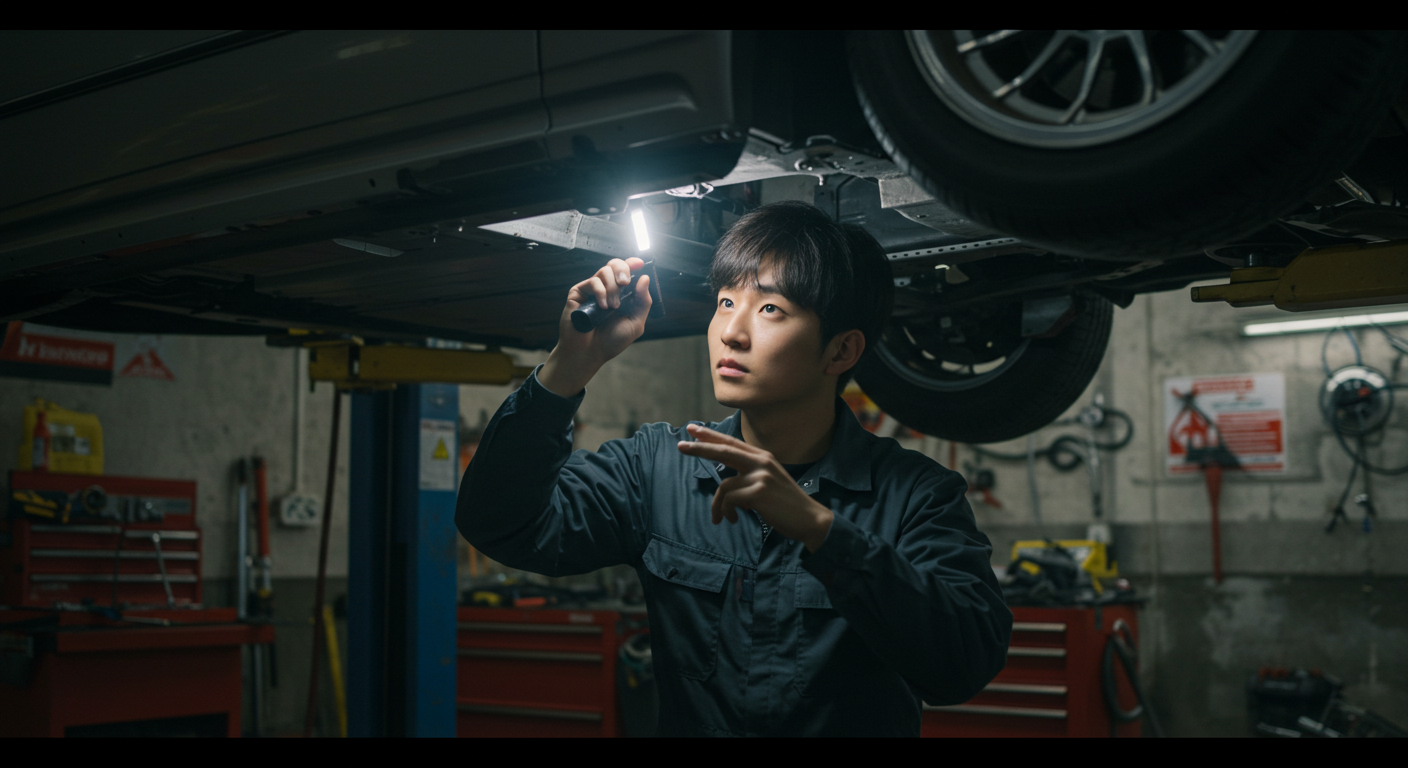 차량 외관·하부·내부 상태 점검