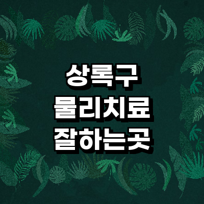 안산 상록구 정형외과