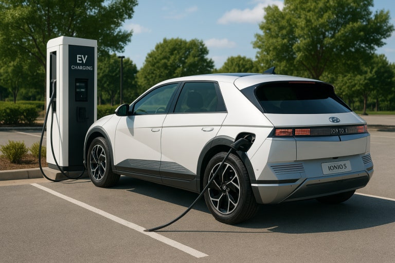 충전중인 전기차