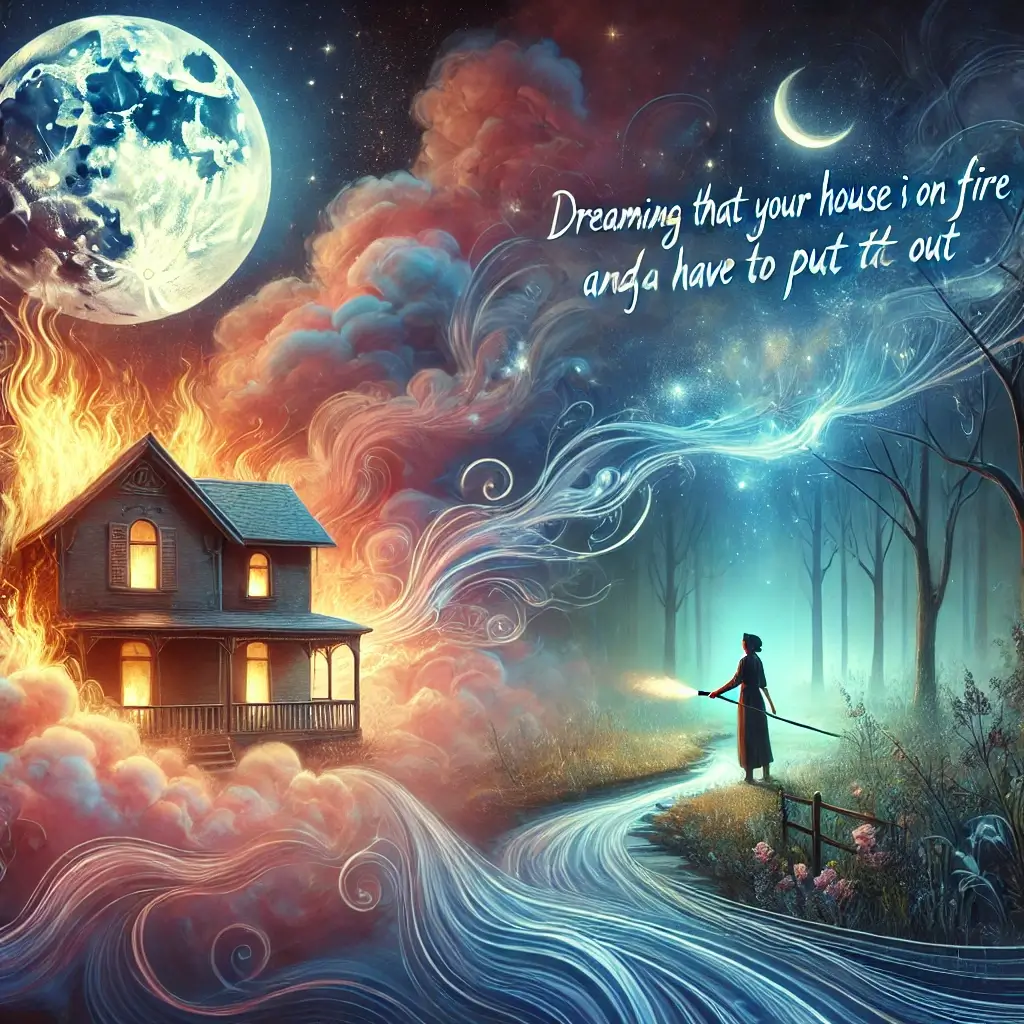 집에 불나서 끄는 꿈 해몽