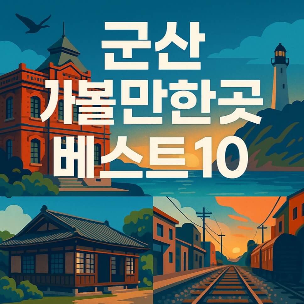 군산 가볼만한곳 베스트10