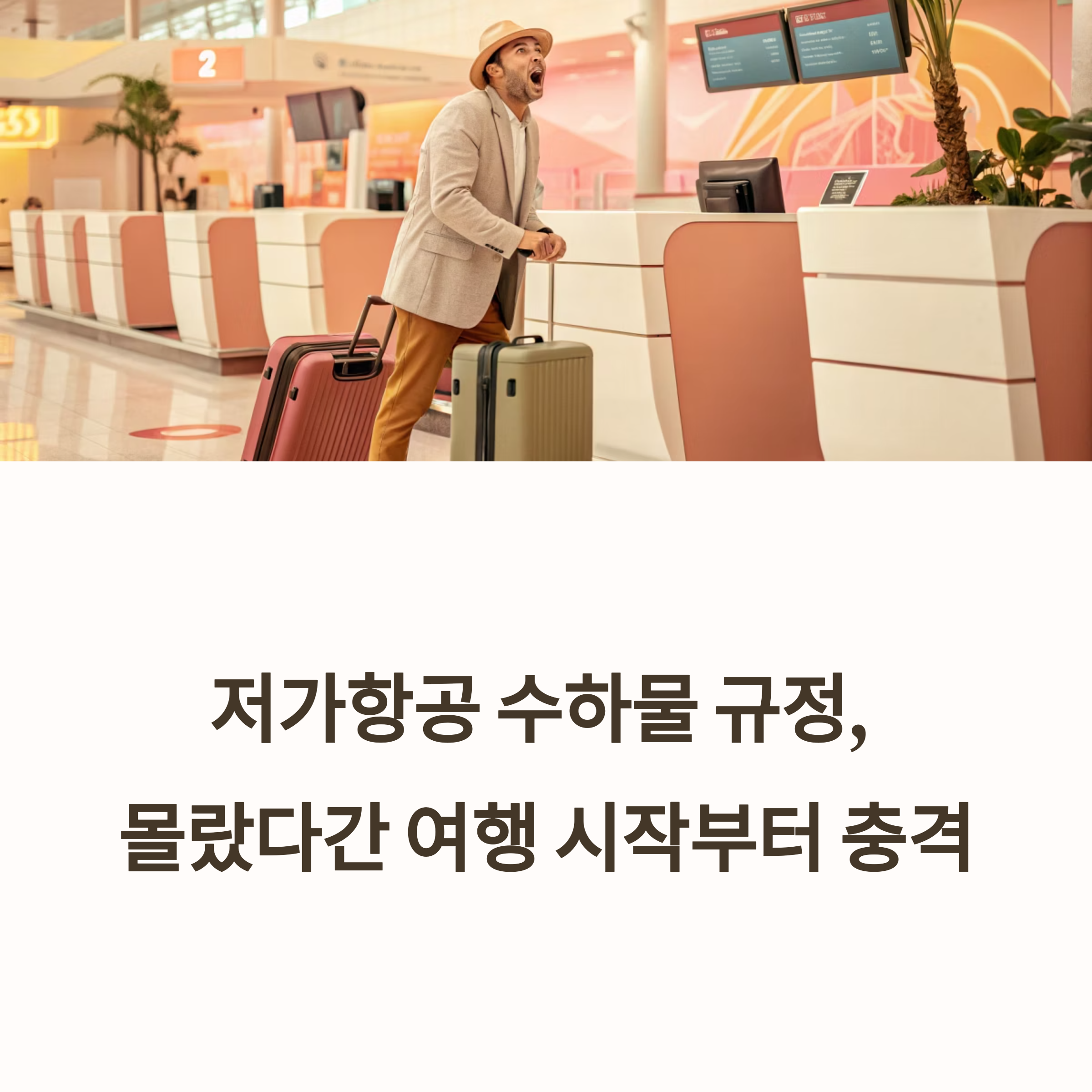 저가항공 수하물 규정
