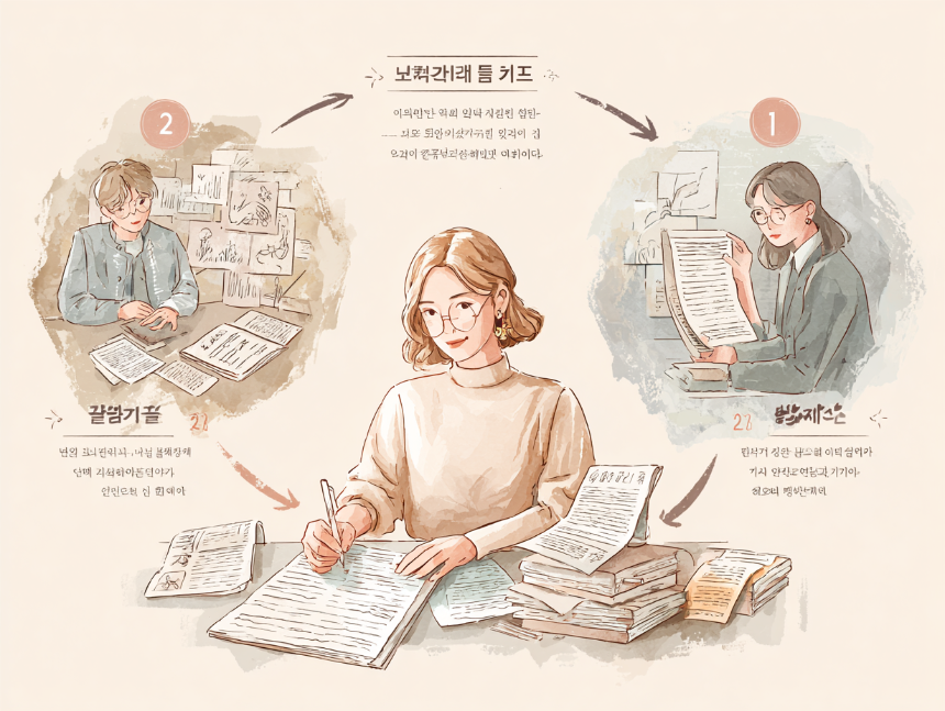 언론고시 과정