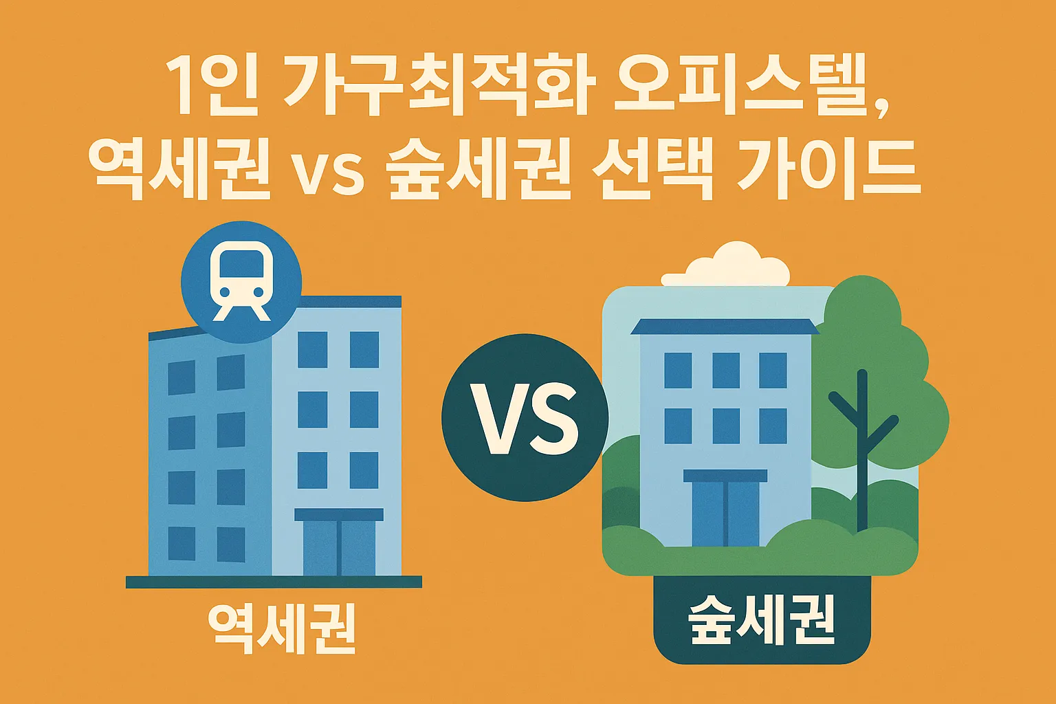 오피스텔, 역세권 vs 숲세권 선택 가이드