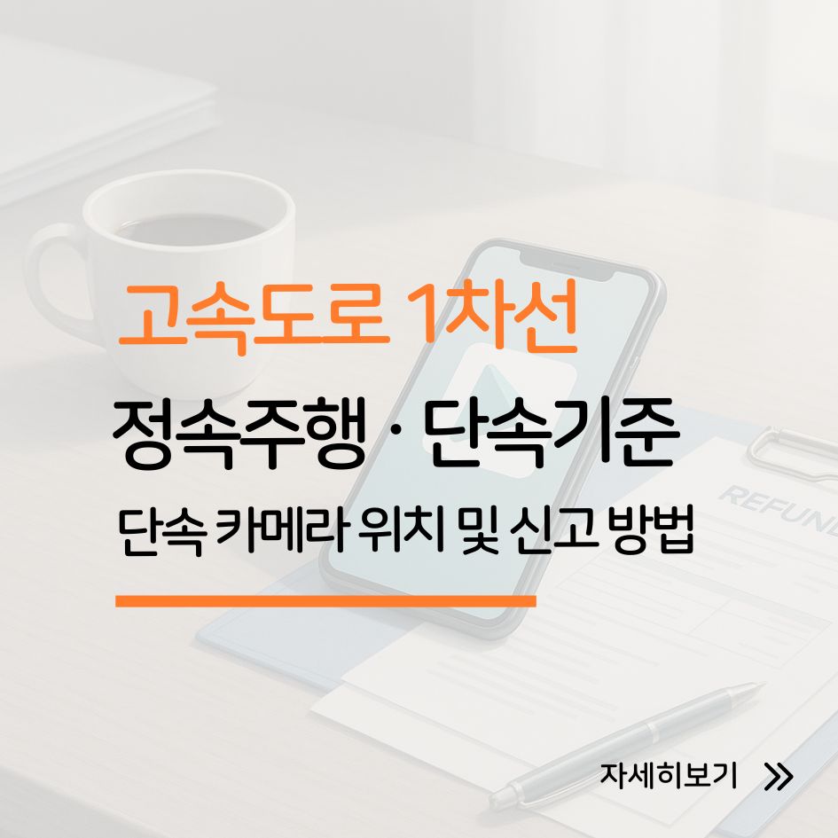 고속도로 1차선 단속 카메라