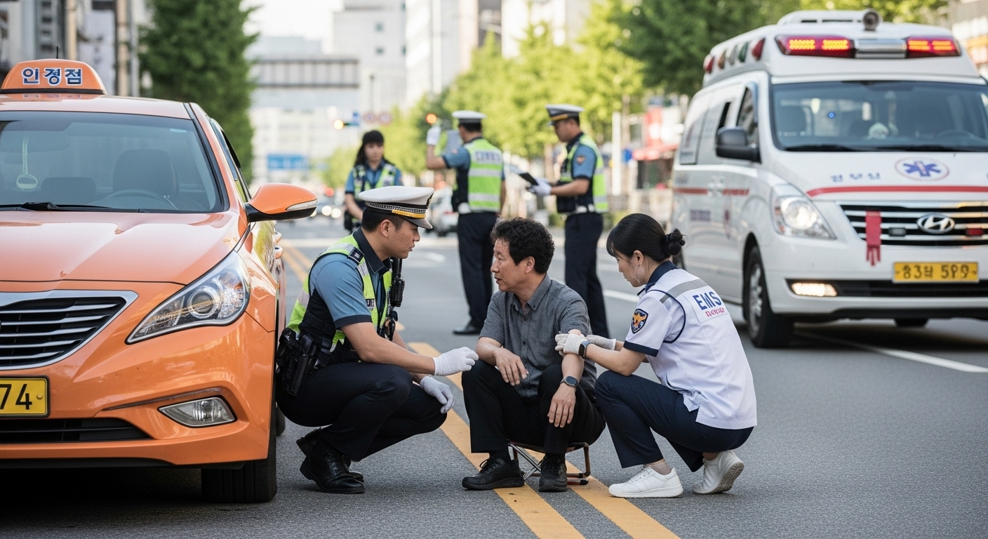 택시사고&amp;#44; 교통사고&amp;#44; 대인접수