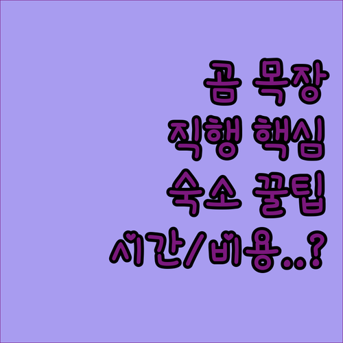 노보리베츠 곰 목장 직행버스 이용 방..