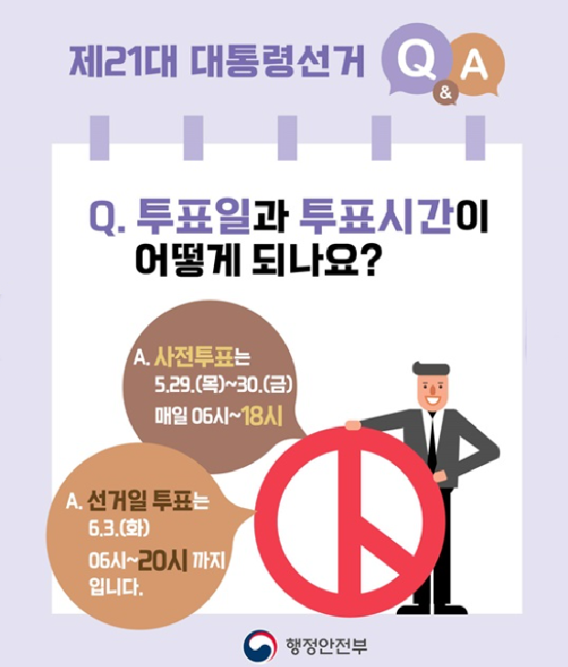 제21대 대통령선거 사전투표 및 선거일