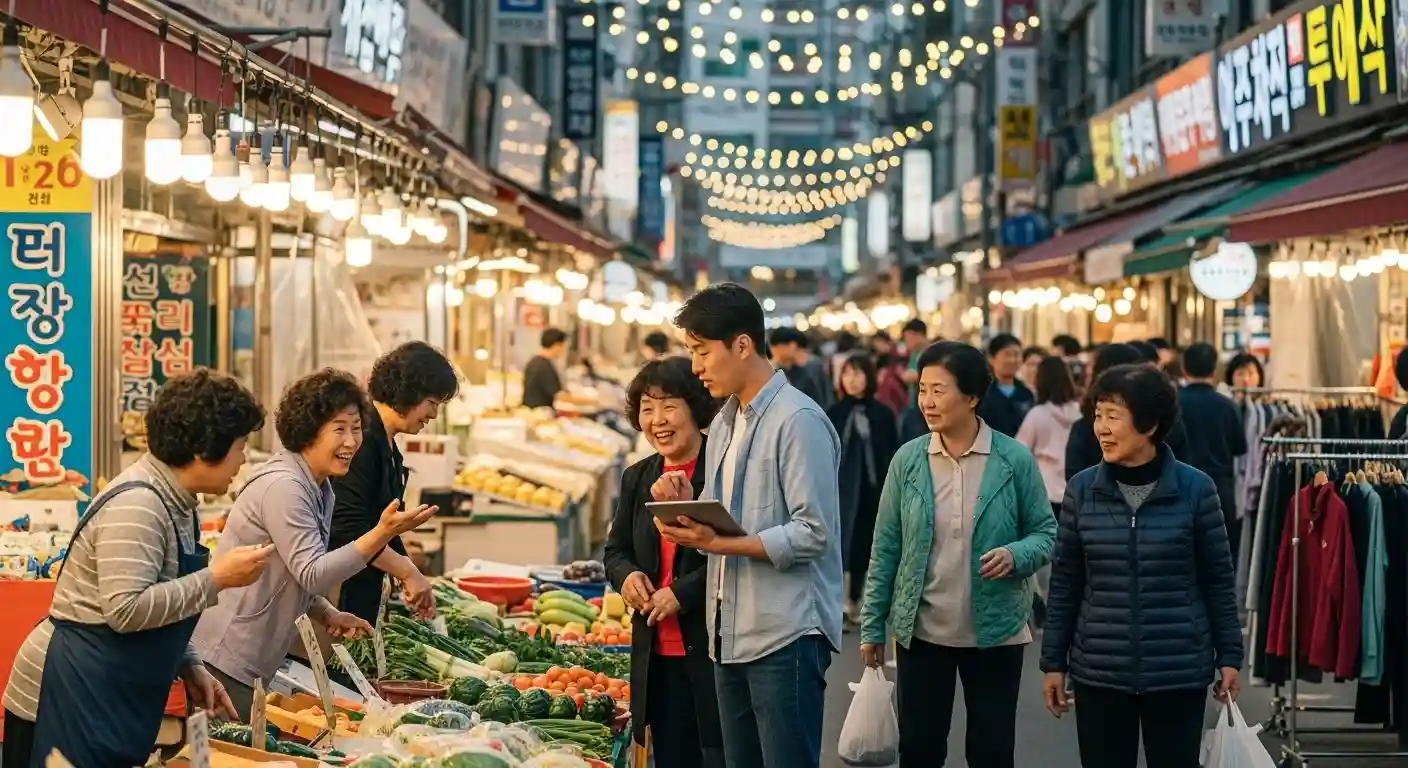 <img src="community_marketing_real_case_analysis_in_small_market.webp" alt="현장에서 고객과 교류하며 전략을 실험하는 마켓의 모습 이미지 입니다">