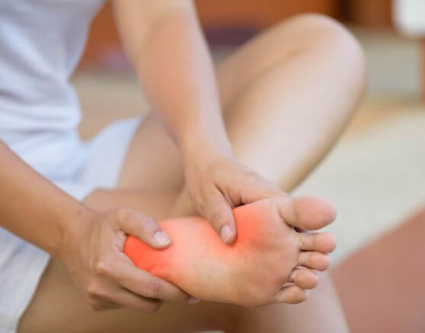 발에 쥐가 났을때