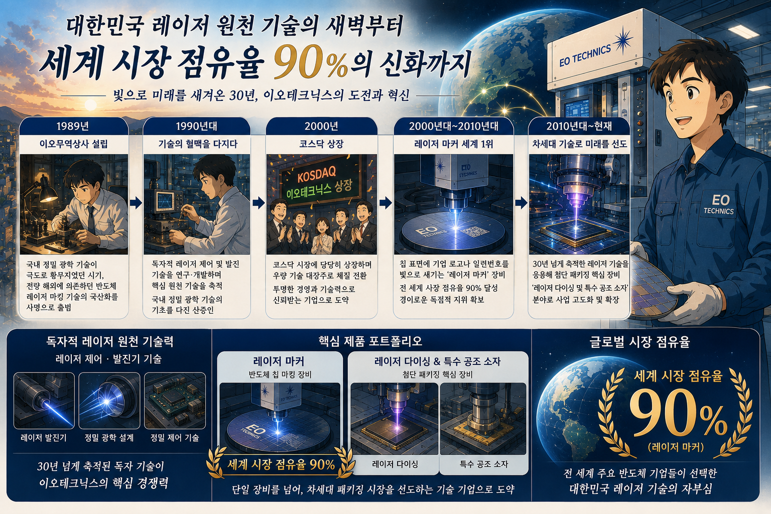 이오테크닉스의 레이저 혁신 여정