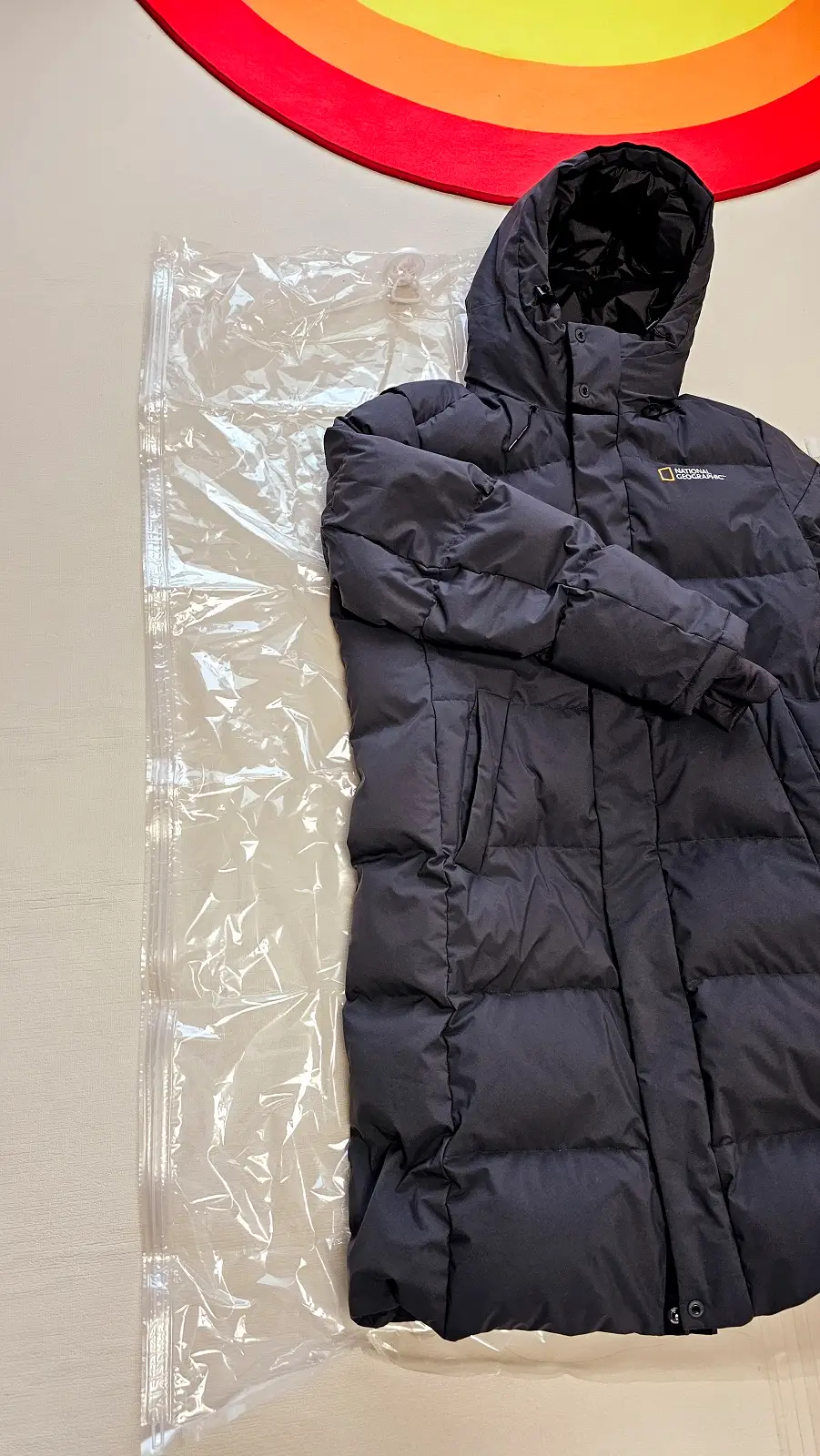 코멧 옷걸이형 압축팩 롱패딩 크기