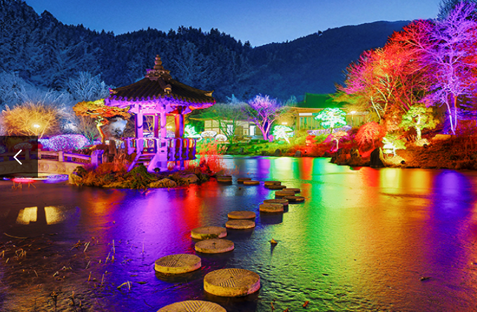아침고요수목원 오색별빛정원전
