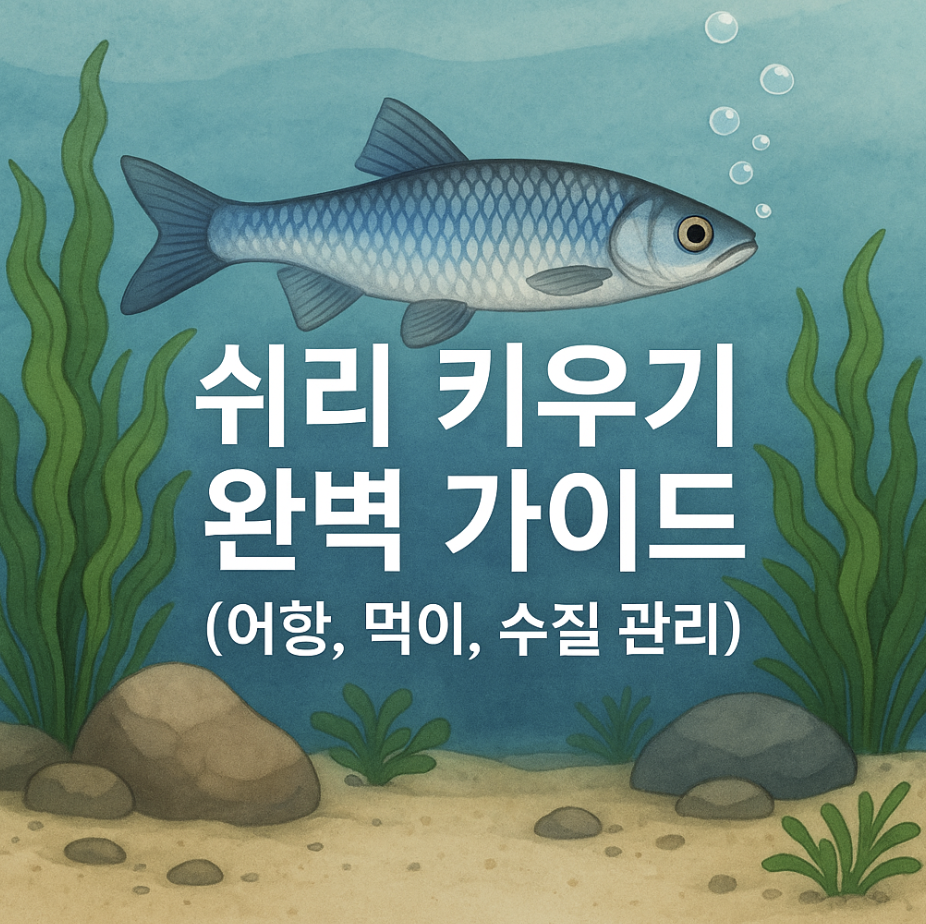 쉬리 키우기 완벽 가이드 (어항, 먹이, 수질 관리)