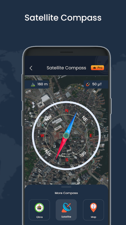 디지털 나침반 어플, 카메라 나침반, 위성 나침반, GPS 나침반