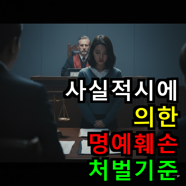 사실적시에 의한 명예훼손 처벌