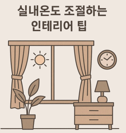 실내온도 조절하는 인테리어 팁