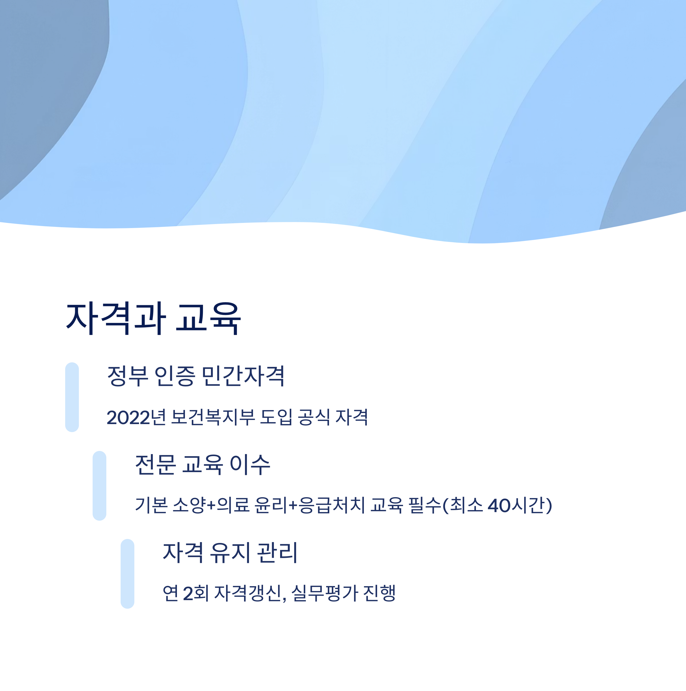 병원동행매니저 자격과 교육