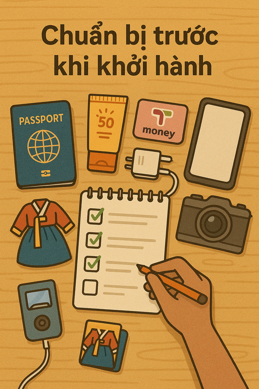 Chuẩn bị trước khi khởi hành