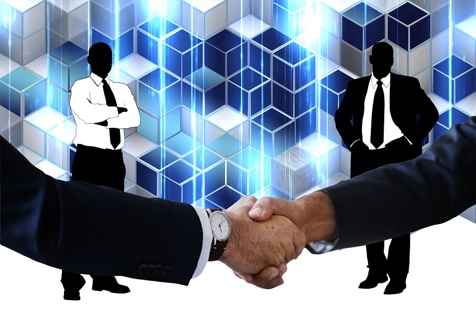 비즈니스맨이 악수하는 이미지