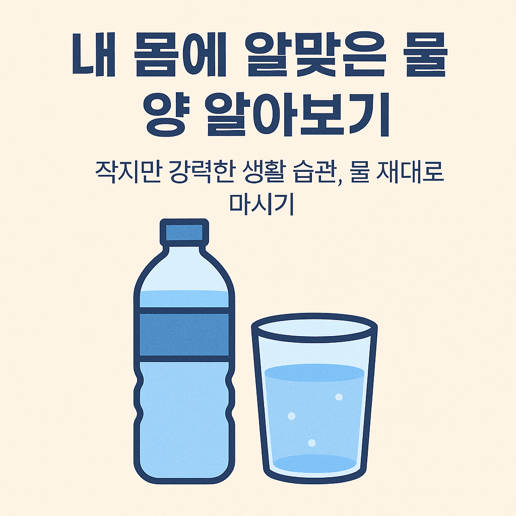내 몸에 알맞은 물 양 알아보기