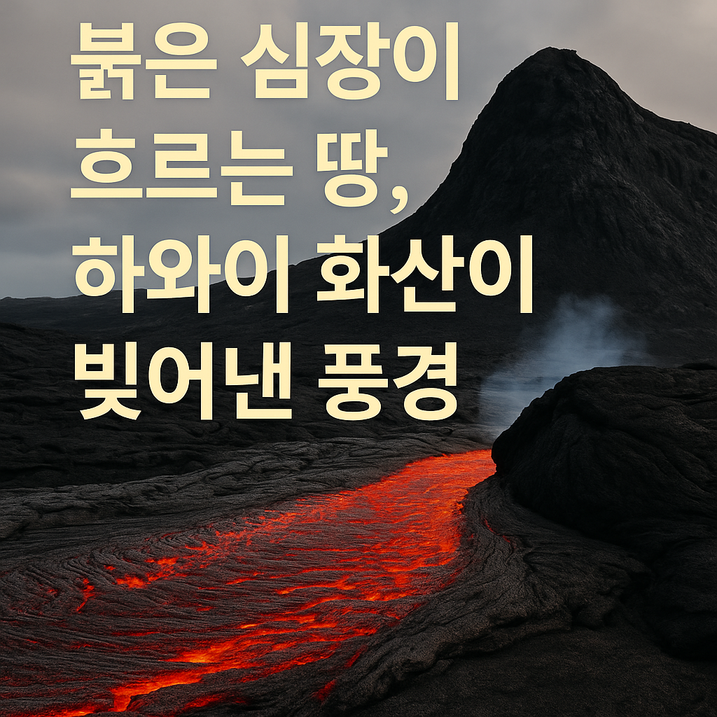 붉은 심장이 흐르는 땅, 하와이 화산이 빚어낸 풍경