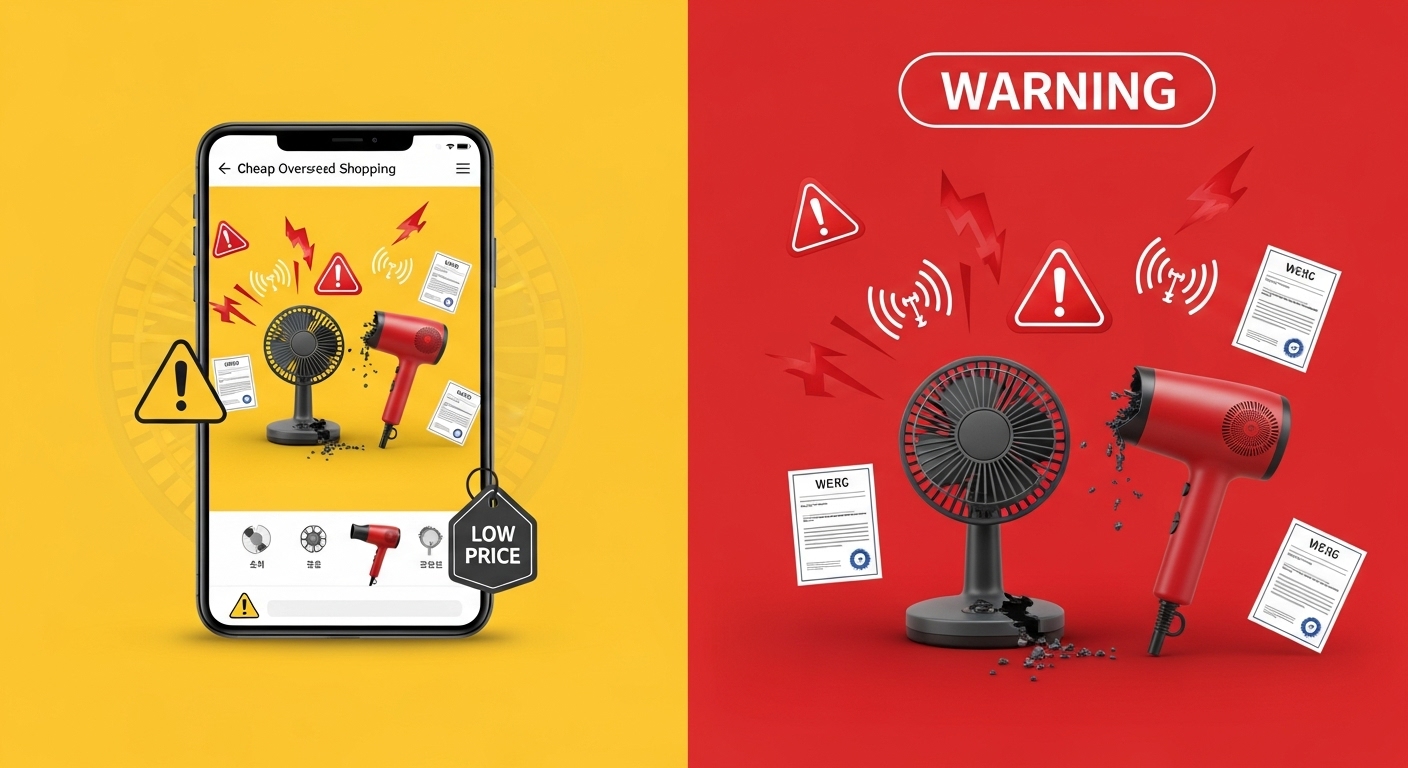 알리·테무발 '초저가 함정' 논란! 전자파 부적합 제품 7종, 당신의 선풍기는 안전한가요?