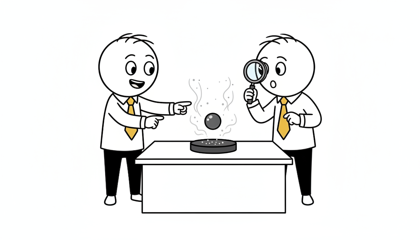 자석이 공중에 뜬 초전도체 마이스너 효과 원리