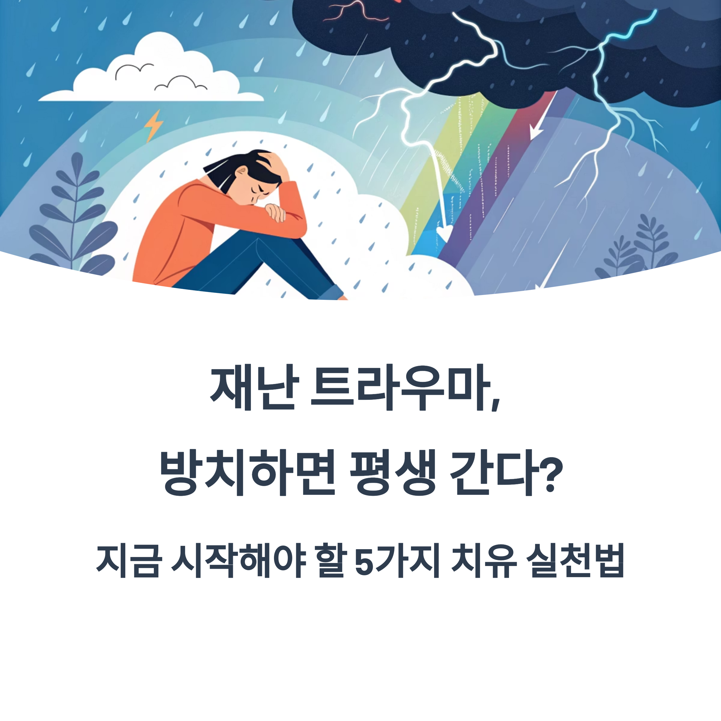 재난 트라우마, 방치하면 평생간다?