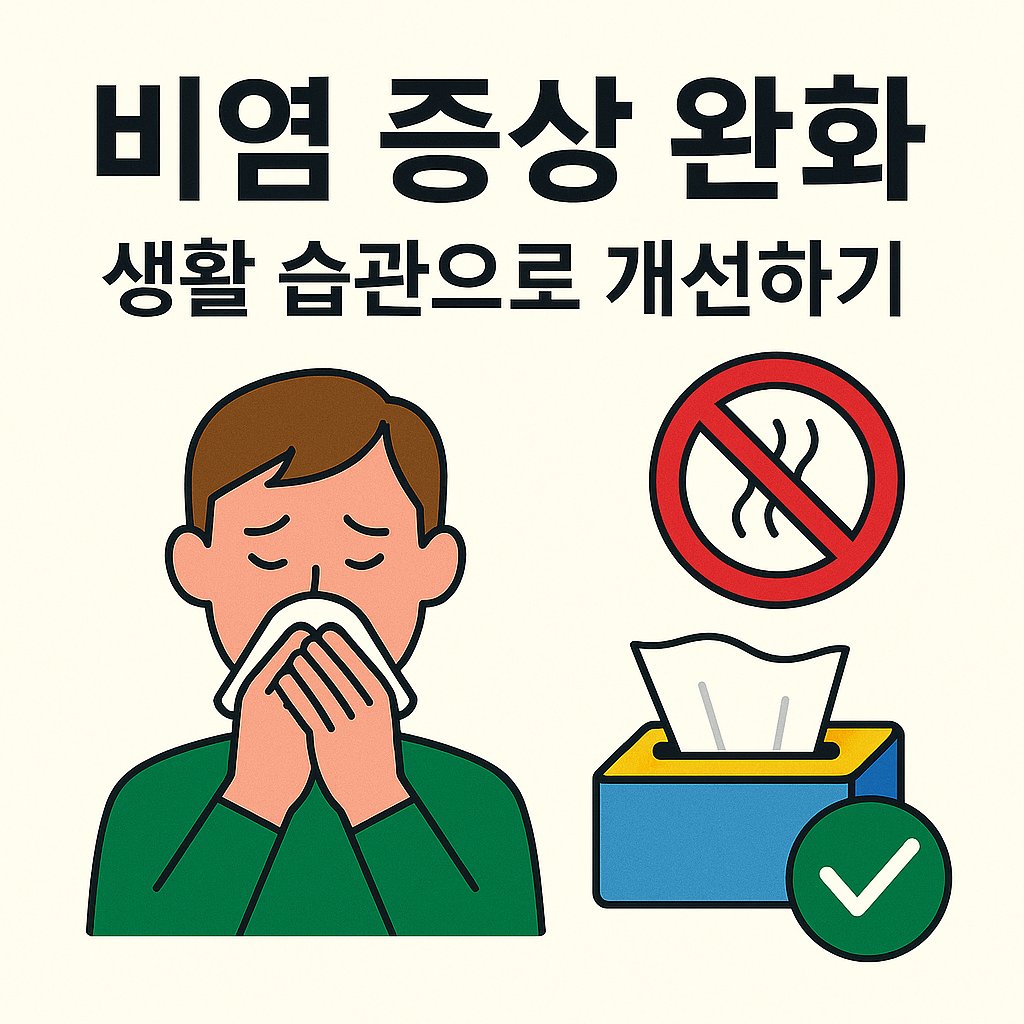 봄철 알레르기 비염 관리법 썸네일입니다