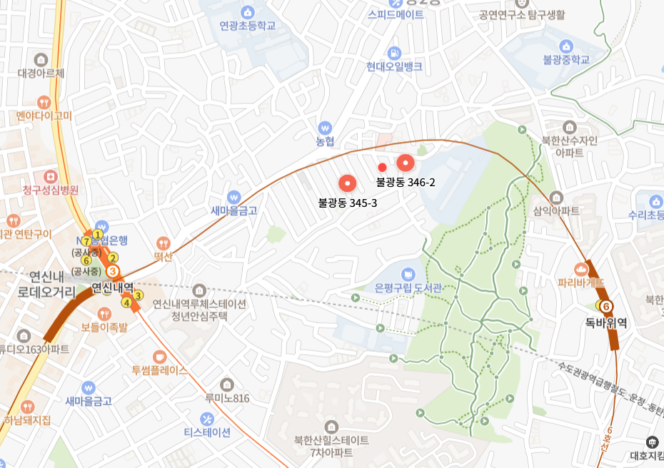 네이버 지도 - 은평구 불광동 346