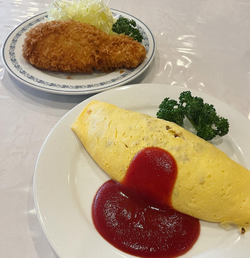 한일정상회담 윤석열 기시다 긴자 렌가테이 오므라이스 돈까스