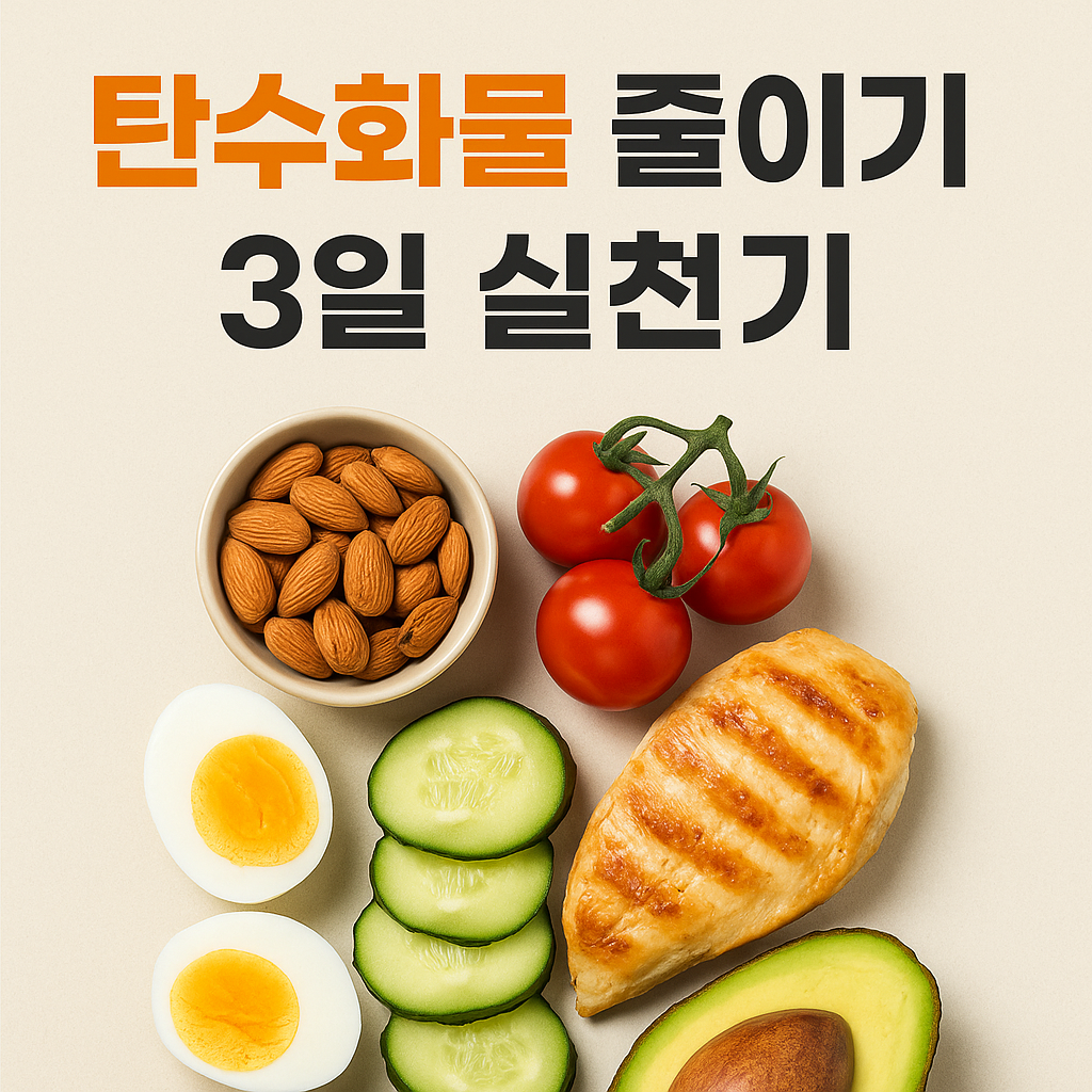 탄수화물 줄이기 3일 실천기