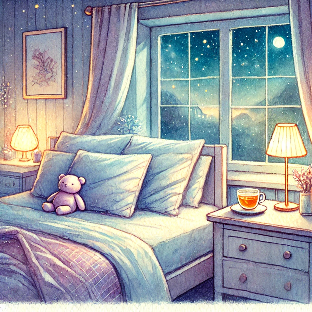 평온한 침실 풍경