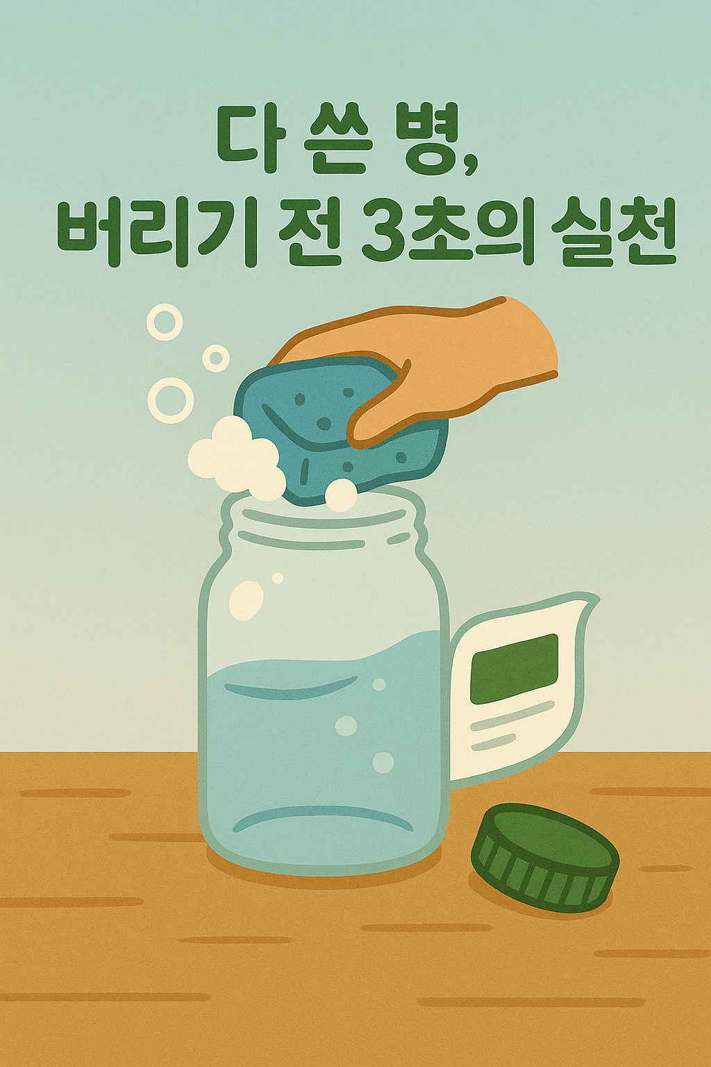 나의 제로 웨이스트 실천기- 다 쓴 병, 버리기 전 3초의 실천