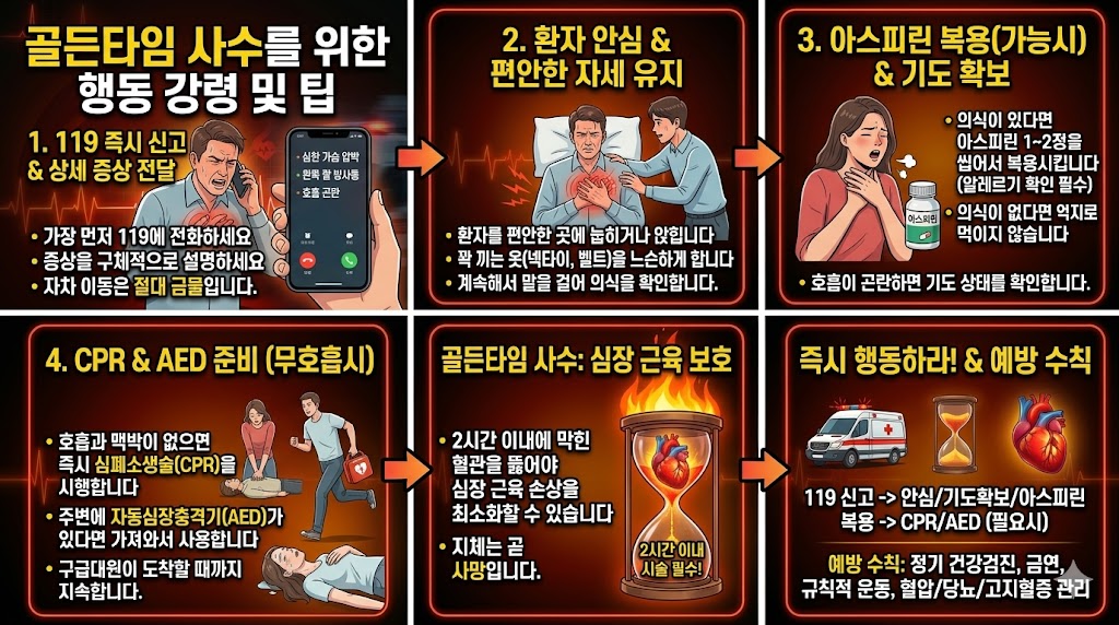골든타임 사수를 위한 행동 강령 및 팁