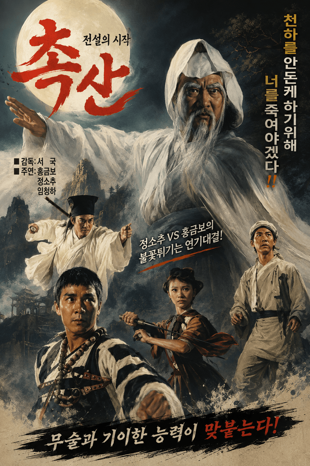 고전 중국 영화 촉산의 홍금보