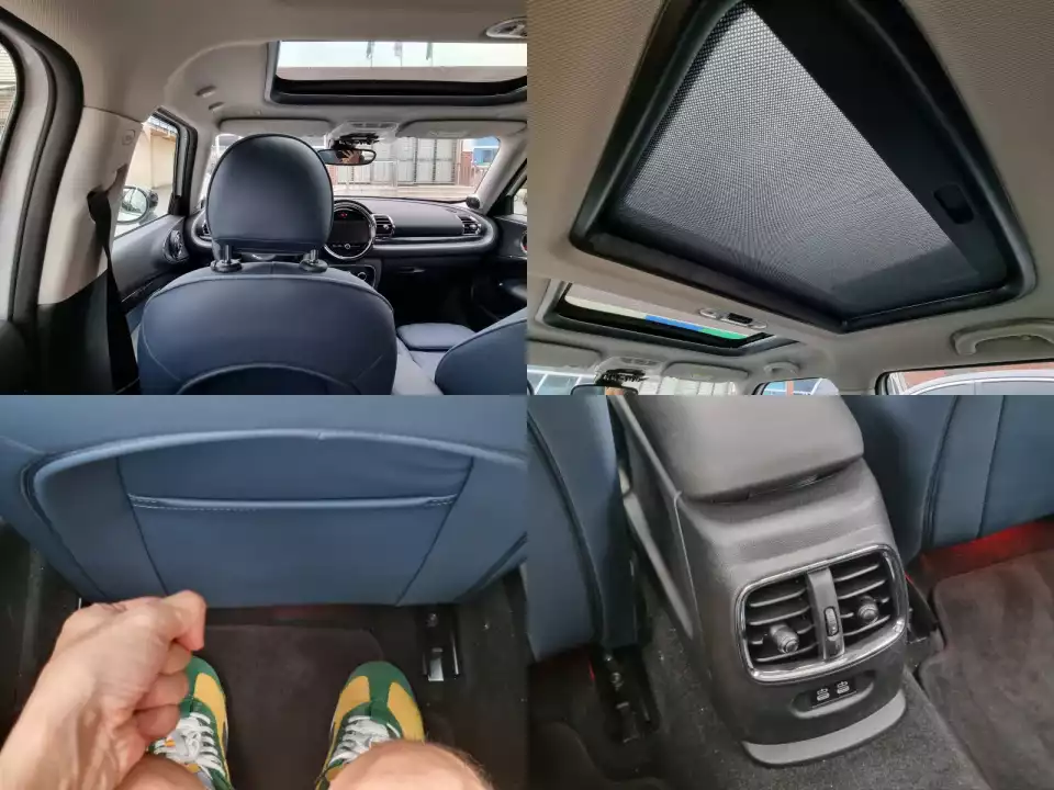 클럽맨 S의 2열 주요 공간을 살폈습니다.