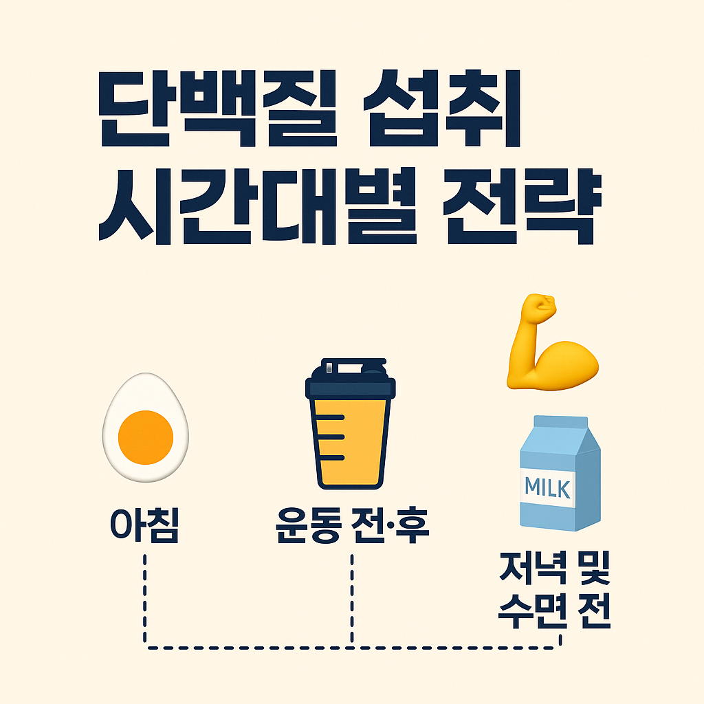 단백질 섭취 시간대별 전략