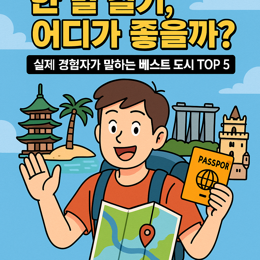 한 달 살기, 어디가 좋을까? 실제 경험자가 말하는 베스트 도시 TOP 5 관련사진