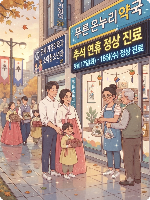 추석 연휴 문 여는 병의원약국 이미지