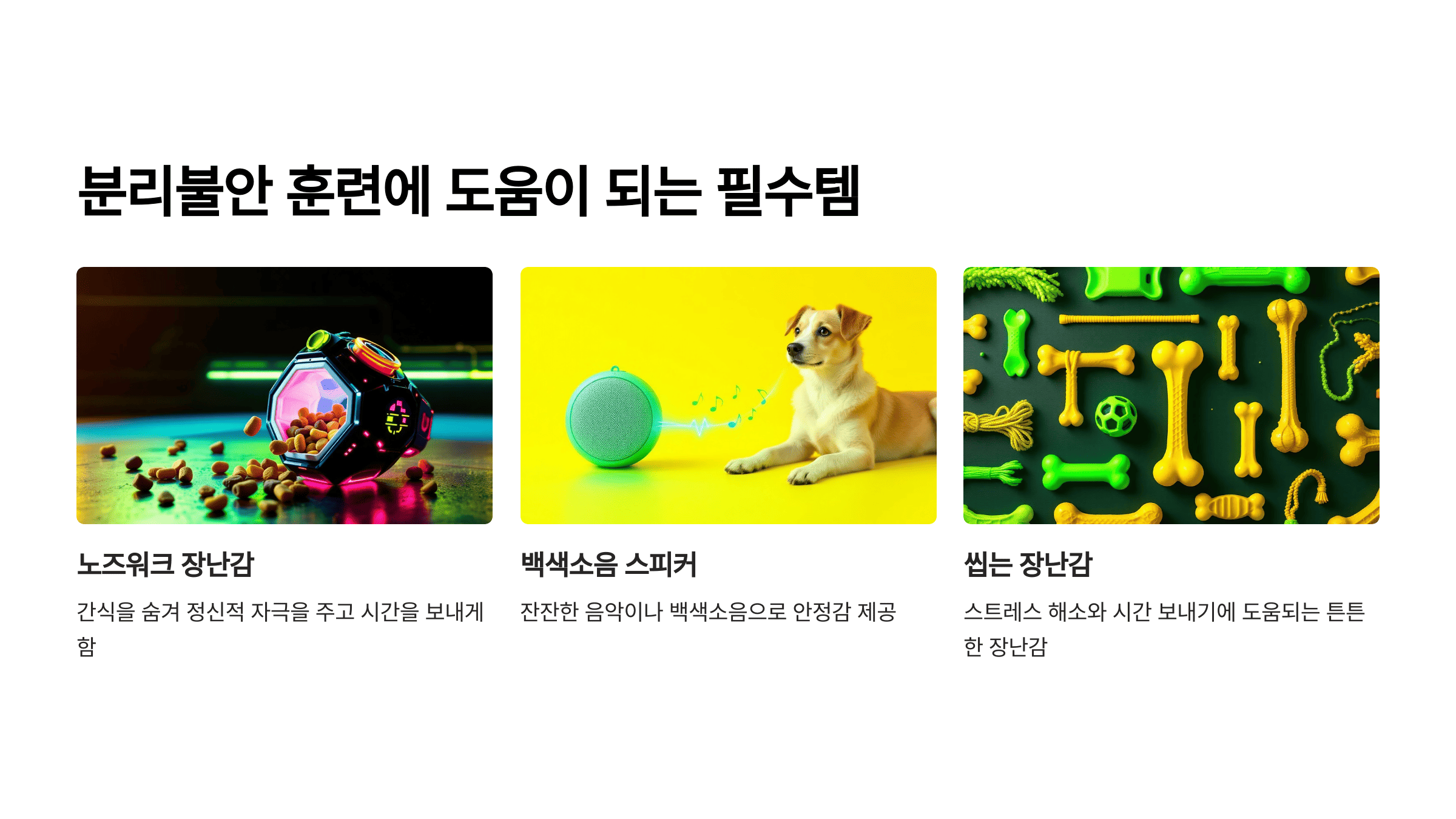 훈련에 도움이 되는 필수템 추천