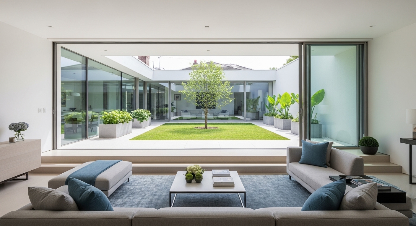 중정주택 실내공간 사진