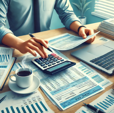 세금신고를 준비하는 이미지