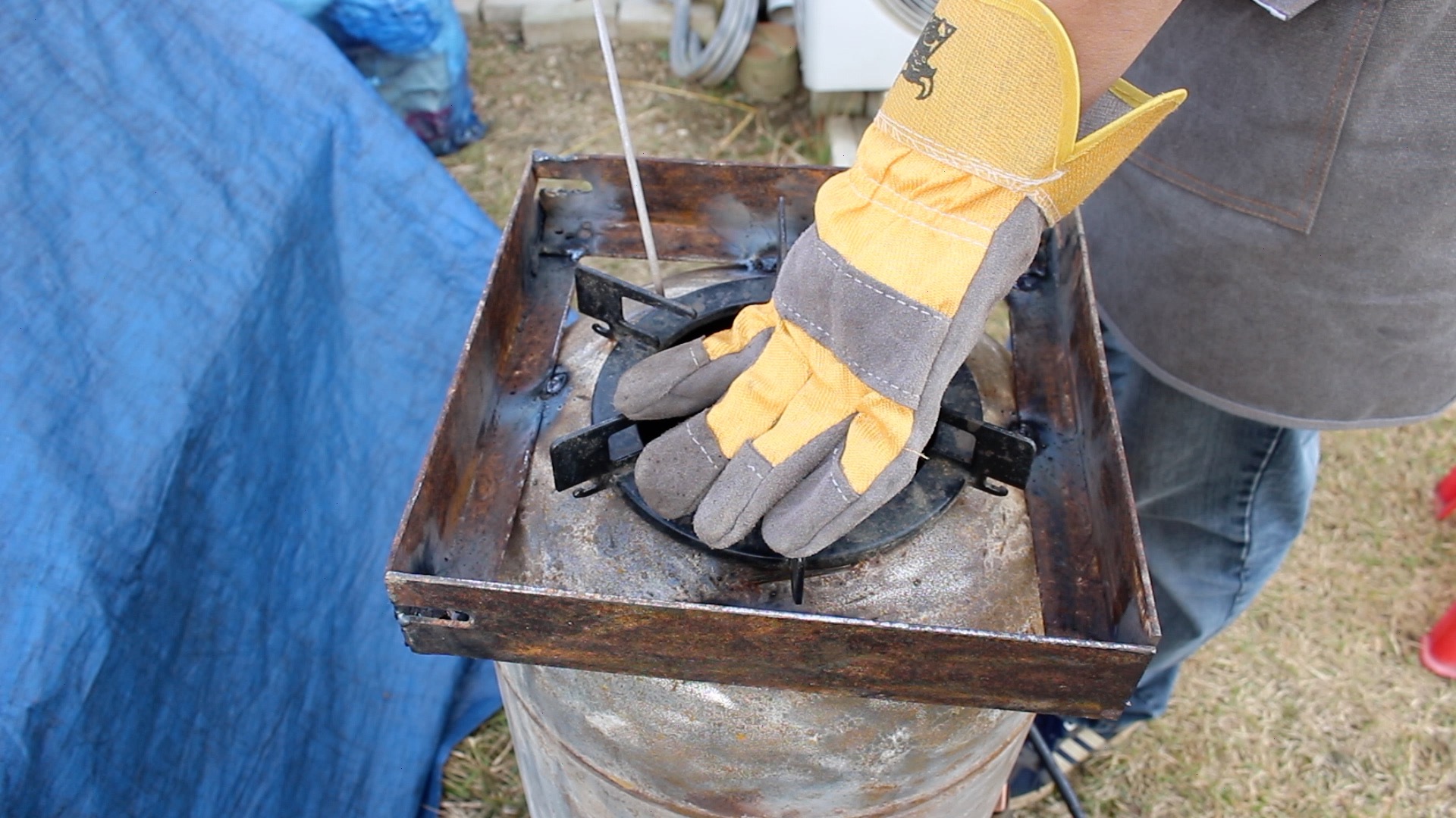 냄비 받침 용접