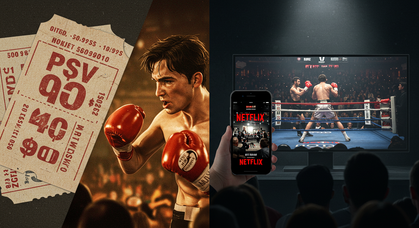 OTT와 기존 PPV 방식의 차이를 보여주는 장면