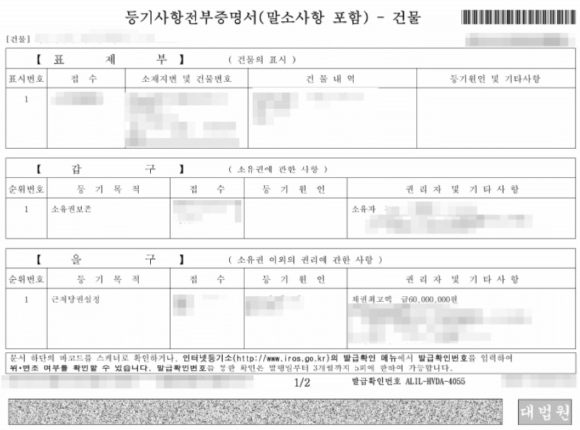 부동산 관련 서류 보는 법