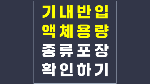 기내-반입-액체-용량-종류-포장-국제선-국제선-확인-하기