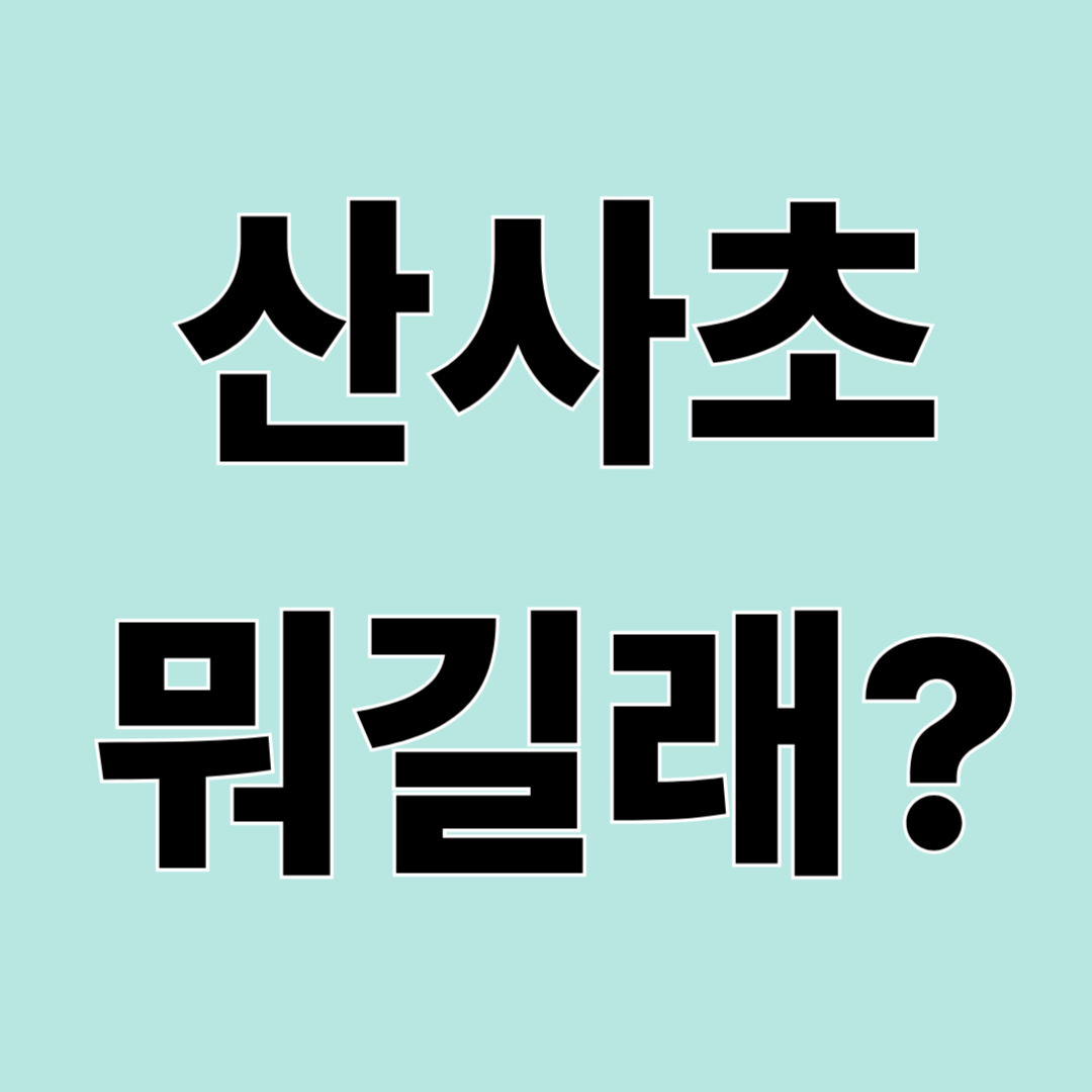 산사초란 무엇일까? TV 보고 궁금했다면 효능까지 쉽게 정리