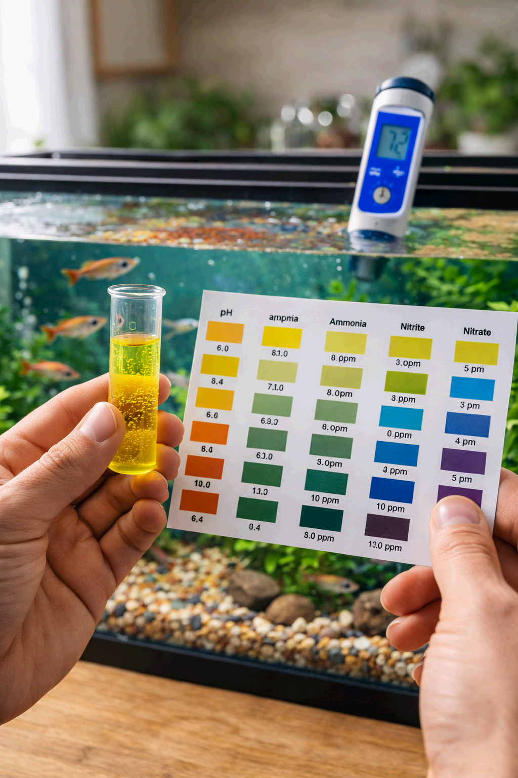 집에서 어항 수질 검사하는 법: 테스트 키트 선택부터 정확한 측정까지